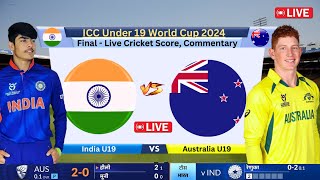 🔴 Live IND U19 vs AUS U19  Under19 World Cup Final  INDIA vs AUSTRALIA Live  cricketlive [upl. by Palmira365]