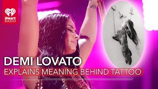 Demi Lovato Explains Powerful Meaning Behind New Tattoo  Fast Facts [upl. by Montgomery]