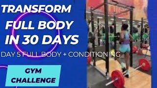 Day 5 GYM GOERS CHALLENGE Strength  Hypertrophy Block conditioning  core WORKOUT [upl. by Goodard824]