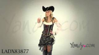 Deluxe Sultry Swashbuckler Costume [upl. by Ahsimak]