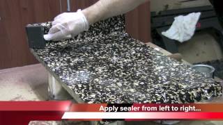 Painting Faux Granite  Sealing the Countertop [upl. by Cameron]