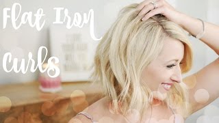 HowTo Everyday Flat Iron Curls [upl. by Eelram]