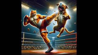 Meow Meow Fight for Daddy cat meow funny animals funny cute unstoppable [upl. by Innob803]