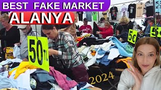 ALANYA FAKE MARKET 2024  MAHMUTLAR TURKİSH FAKE MARKET İN ALANYA  ALANYA SHOPPİNG TURKEY TRAVEL 4K [upl. by Elleryt]