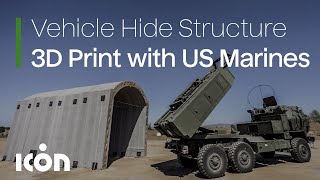 ICON 3D Print Demonstration with USMC at Camp Pendleton [upl. by Rozamond264]