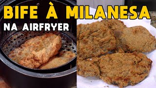 Como Fazer Bife à Milanesa na Airfryer  Tv Churrasco [upl. by Tenom]