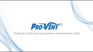 PROVENT  Producent płytowych gruntowych wymienników ciepła [upl. by Gar469]