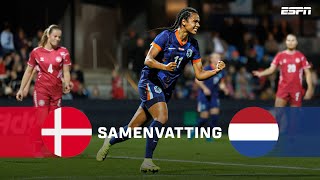 ✌️ HEERLIJKE DOELPUNTEN tegen DENEMARKEN 👏  Samenvatting Denemarken  Nederland vrouwen [upl. by Ellives]