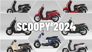 SCOOPY 2024 TERBARU YANG ANDA TUNGGU INILAH VARIAN WARNANYA [upl. by Gherardo]