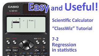 ClassWiz Calculator Tutorial  Stasitics 72 Regression in statistics [upl. by Green]