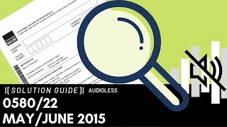 058022 MayJune 2015 Marking Scheme MS [upl. by Rillings565]