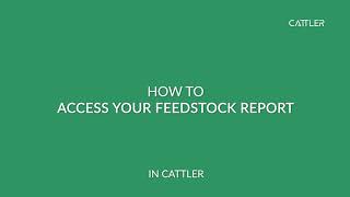 How to access your feedstock report [upl. by Jocelyne]