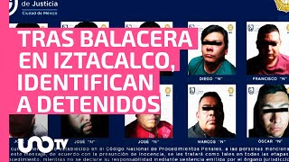 Videos de balacera en Iztacalco identifican a los 10 detenidos uno es policía [upl. by Nauquf747]