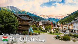 【4K】 Sankt Anton am Arlberg  Walking Tour Around A Magical Alpine Village At Sunrise [upl. by Nelo857]