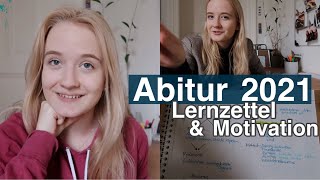 ABITURVORBEREITUNG 2021  Lernzettel Lernmotivation amp Tipps für gute Noten  Anne [upl. by Acinot73]