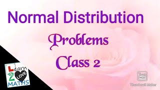 Normal Distribution  Problems Class 2malayalam [upl. by Lexerd916]