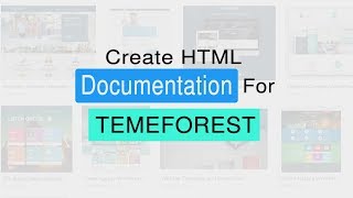 How to Create HTML Documentation File for Themeforest  Bangla [upl. by Marrissa]