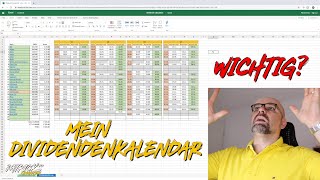 Mein persönlicher Dividendenkalendar  Patricks Finanzen  Video 24 [upl. by Ecnarrot652]