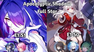 Acheron E1 S1 Clara E1 S0Jing Liu E0 S1 Apocalyptic Shadow Honkai Star Rail [upl. by Wilkey161]