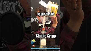 How I Lazily Make Simple Syrup Sugar  Water  Heat  Wait [upl. by Bailey]