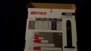 BUFFALO AirStation HighPower N600 Gigabit DDWRT Wireless Router  WZR600DHP Unboxing [upl. by Sidra]