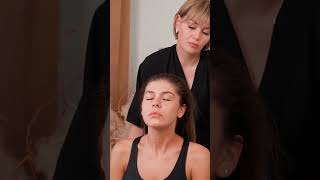 ASMR relaxing neck and facial massage for girl asmrmassage [upl. by Nirej491]