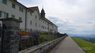 4K Kloster Berg Sion Gommiswald SWITZERLAND 雲と自然 [upl. by Ethbinium]