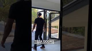 TEZA 75 SERIES BIFOLD PATIO DOOR 120quotX80quot 3L1R [upl. by Bullivant]