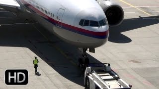 Crashed Malaysia Airlines 7772H6ER 9MMRD  Frankfurt Intl Airport in April 2012 [upl. by Erlandson]