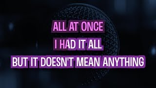 Doesnt Mean Anything Karaoke  Alicia Keys [upl. by Orgalim]