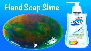 DIY Galaxy Hand Soap Slime How to Make Slime Without Glue Baking SodaBorax or Shaving Cream [upl. by Baillie759]