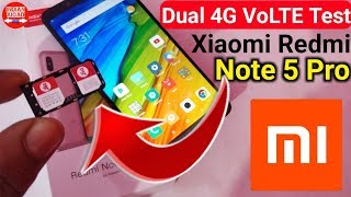 Xiaomi Redmi Note 5 Pro  Dual Sim 4G VoLTE Test with Jio 4G VoLTE [upl. by Arta]