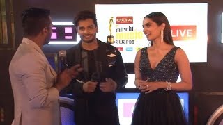 Manushi Chhillar amp Rohit Khandelwal spotted together at Royal Stag Mirchi Music Awards [upl. by Assirak]