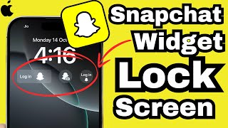 How to Add and Use Snapchat Lock Screen Widgets on iPhone 2024 [upl. by Seiber609]