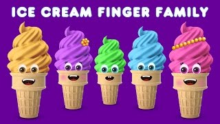 The Finger Family Ice cream Family Nursery Rhyme  Ice cream Finger Family Songs [upl. by Koser257]