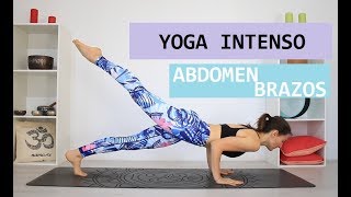 Yoga para ABDOMEN y BRAZOS preparar para posturas avanzadas 25 min  MalovaElena [upl. by Ayekahs717]