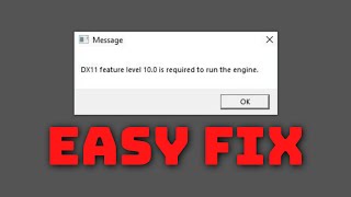 Fix DX11 feature Level 100 is required to run the engine [upl. by Cherri990]