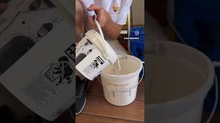 Prepping Lime Wash homeimprovement limewash [upl. by Sutit]