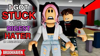 I GOT STUCK WITH MY BIGGEST HATER IN HIGH SCHOOL Roblox Brookhaven 🏡RP  CoxoSparkle2 [upl. by Filide385]