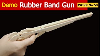 No58 Step and Escapement 4 rounds Rubber Band Gun  oggcraftjp [upl. by Gosselin]