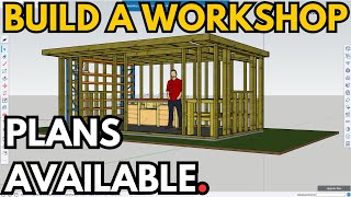 Workshop Plans amp Design Build A Workshop Ep 3 [upl. by Arracahs]