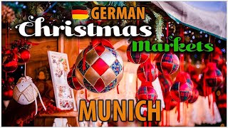 Christmas In Munich A Walking Tour Of The Christmas Markets [upl. by Guild]