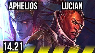 APHELIOS amp Taliyah vs LUCIAN amp Taric ADC  1038 Dominating  KR Master  1421 [upl. by Laoj]