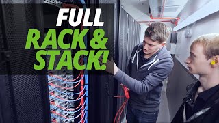 A DAY in the LIFE of the DATA CENTRE  FULL CUSTOMER quotRACK amp STACKquot with ASH amp JAMES [upl. by Ennaylime]