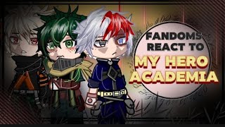 fandoms react to MHA • fandoms react to deku todoroki bakugo • bsd • demon slayer windbreaker pt 24 [upl. by Ribaj]