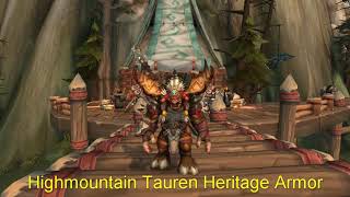 Highmountain Tauren Heritage Armor [upl. by Bobby561]