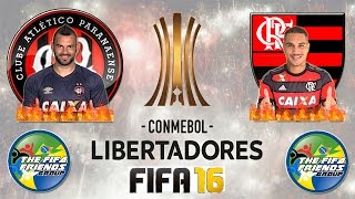 AtléticoPR VS Flamengo 26042017 Copa Libertadores  FIFA 16 [upl. by Eelnodnarb]