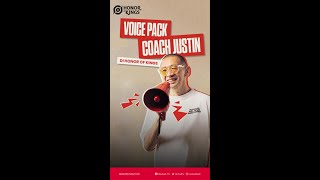 VOICE PACK COACH JUSTIN DI HONOR OF KINGS HOK [upl. by Acinet]