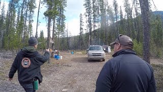 Grizzly Country Electric Fence Camping  BEAR EXPERT SHOWS UP [upl. by Znarf]