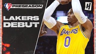 Russell Westbrook LAKERS DEBUT 2 PTS 4 AST 7 REB Full Highlights vs Warriors  2021 NBA Preseason [upl. by Radke230]